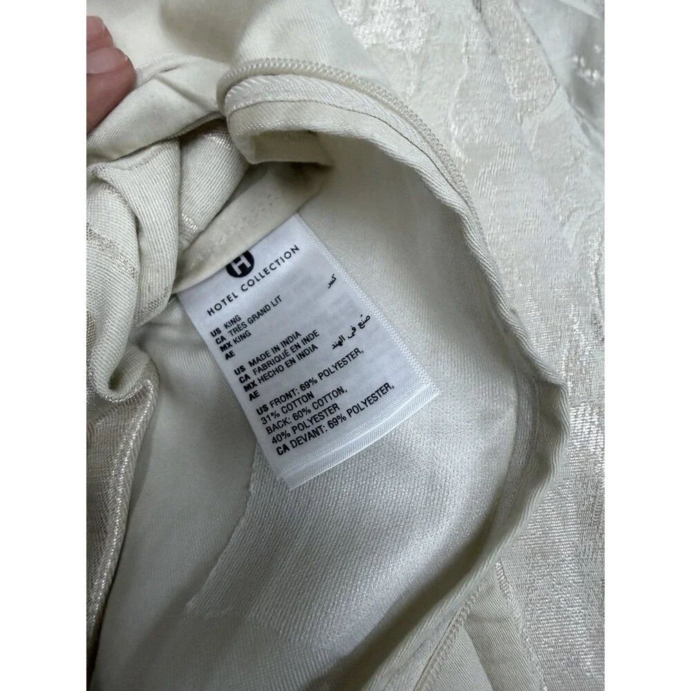 HOTEL COLLECTION Moonstone KING Duvet Cover + 2 King Shams $550